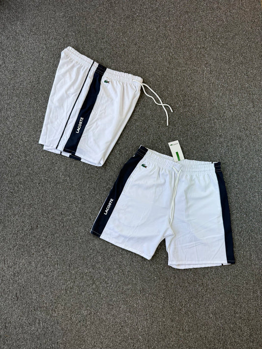 SHORT LACOSTE LINHA PREMIUM COR BRANCO